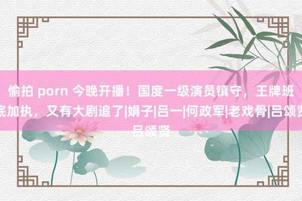 偷拍 porn 今晚开播！国度一级演员镇守，王牌班底加执，又有大剧追了|娟子|吕一|何政军|老戏骨|吕颂贤