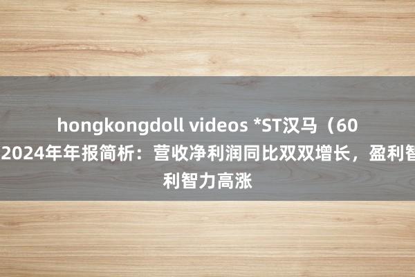 hongkongdoll videos *ST汉马（600375）2024年年报简析：营收净利润同比双双增长，盈利智力高涨