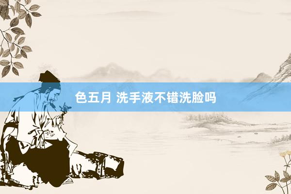 色五月 洗手液不错洗脸吗